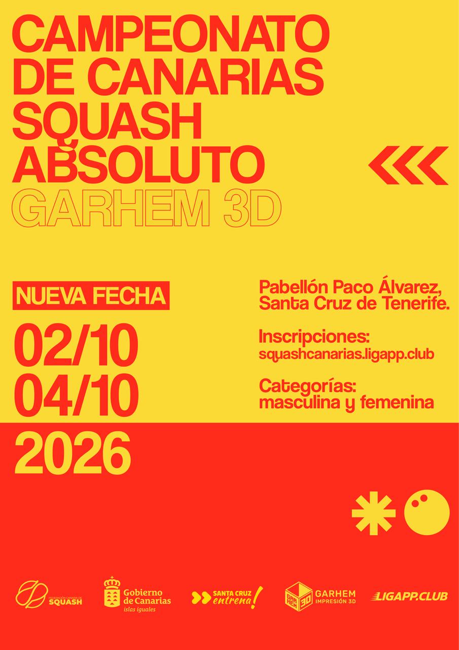 CAMPEONATO DE CANARIAS ABSOLUTO 2026 (NUEVA FECHA)